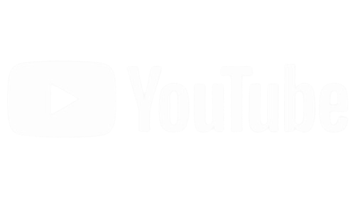 Logo youtube blanco