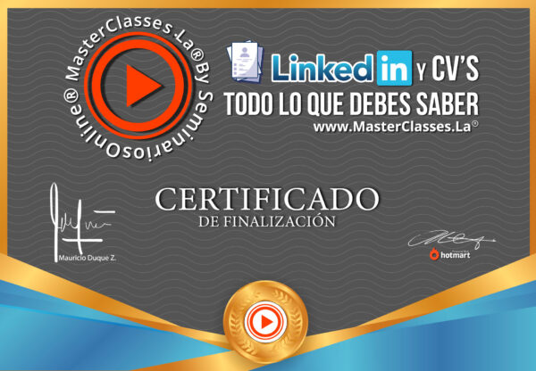 Certificado de LinkedIn y CV