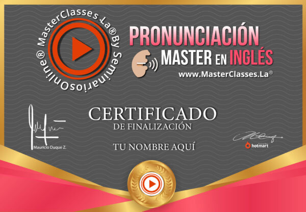 pronunciación master en ingles